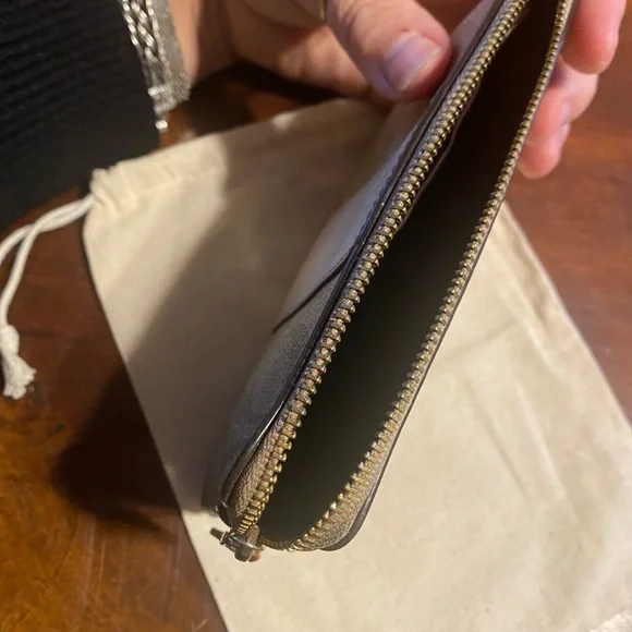 Coach Tan and Cream Wristlet - Picture 5 of 7